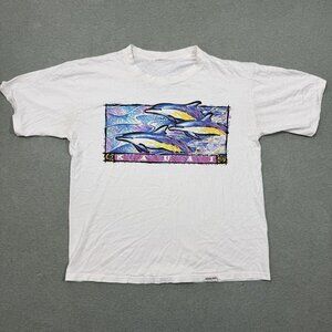 Vintage CrazyShirt Dolphin T-Shirt Large